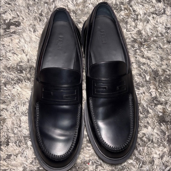 FENDI Frame Leather Loafer Size 12 - Picture 15 of 16